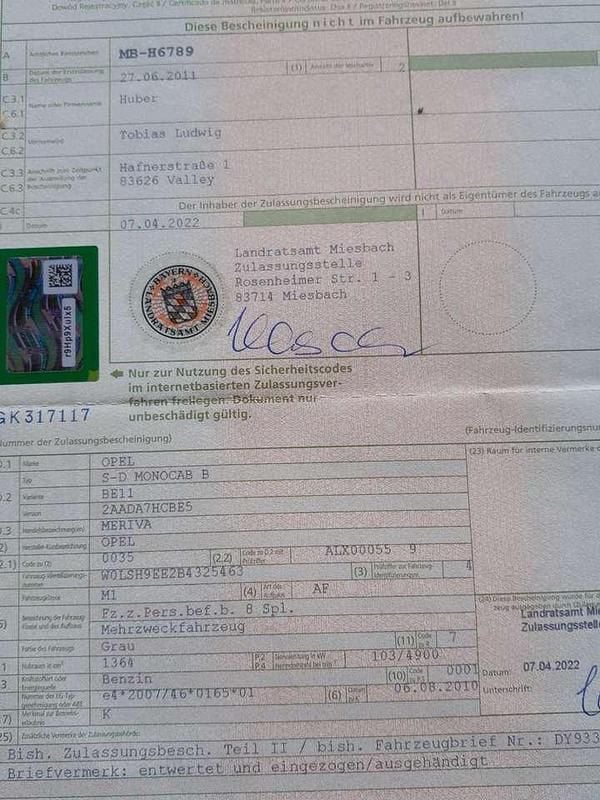 Gebraucht Opel Meriva Innovation 140 PS (102 kW) 2011 Grau Van / Kleinbus