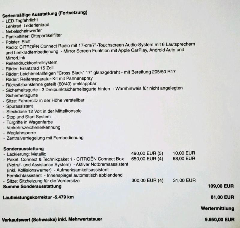 Gebraucht Citroën C3 110 PS (80 kW) 2019 Grau Kleinwagen