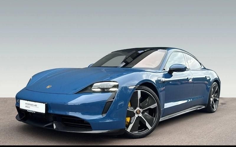 Blau Gebraucht 2021 Porsche Taycan Turbo S Limousine | 86.900 € (Superpreis) - Bild 1/4