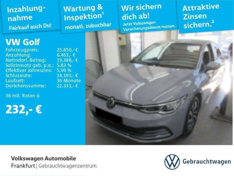 Grau Gebraucht 2023 VW Golf VIII Active Kleinwagen | 25.850 € (Fairer Preis) - Bild 1/1