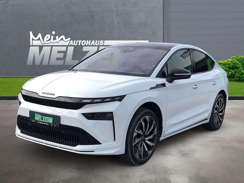 Moonweiß Neu 2025 Skoda Enyaq iV SportLine SUV | 59.480 € (Teuer) - Bild 1/4