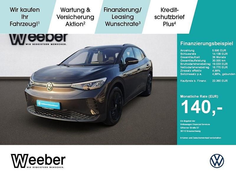 Grau Gebraucht 2021 VW ID.4 SUV | 22.359 € (Fairer Preis) - Bild 1/4