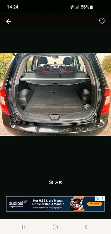 Gebraucht Kia Carens 140 PS (102 kW) 2010 Schwarz Van / Kleinbus