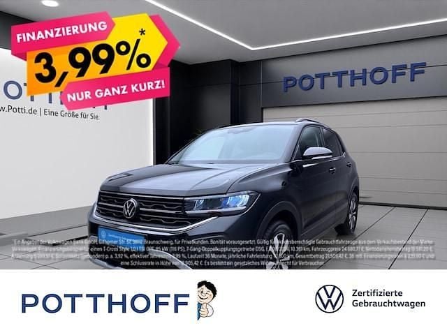 Schwarz Gebraucht 2024 VW T-Cross Goal SUV | 21.777 € (Superpreis) - Bild 1/3