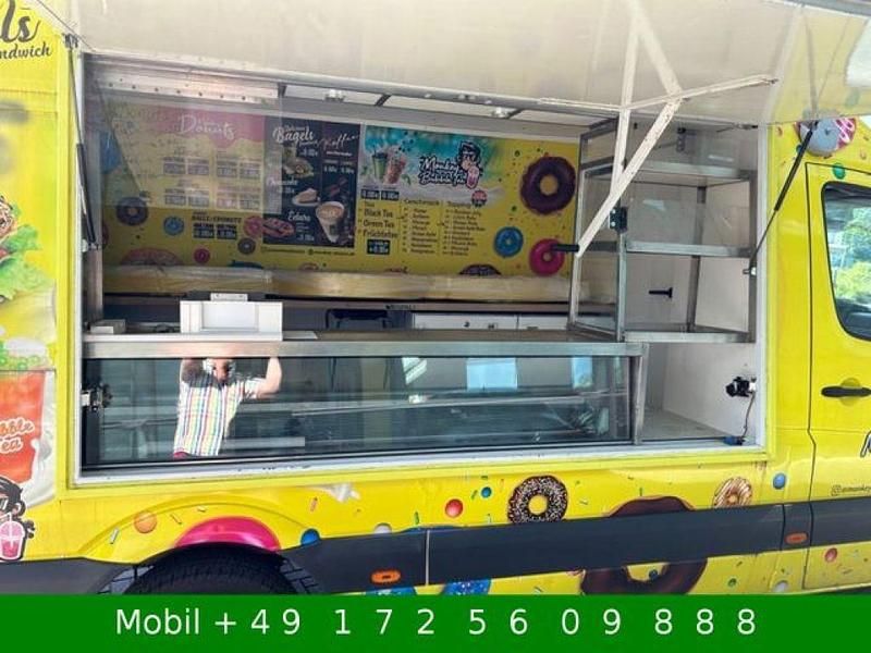 Gebraucht Mercedes Sprinter 95 PS (69 kW) 2013 Arktikweiss / foliert gelb Van