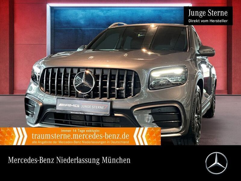 Grau Gebraucht 2024 Mercedes GLB35 AMG SUV | 52.590 € (Fairer Preis) - Bild 1/3