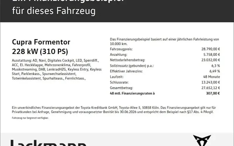 Gebraucht Cupra Formentor VZ 310 PS (228 kW) 2024 Weiß SUV