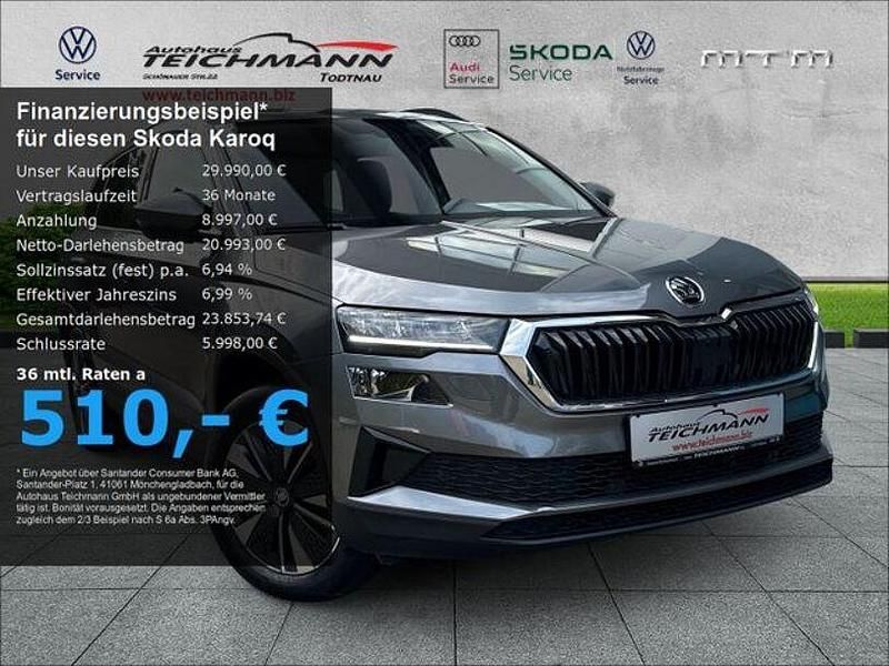 Graphitegrau metallic Gebraucht 2023 Skoda Karoq Tour SUV | 29.990 € (Fairer Preis) - Bild 1/4