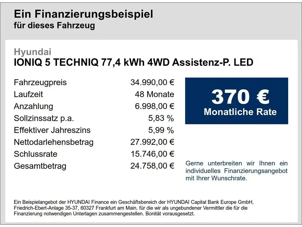 Gebraucht Hyundai Ioniq 5 Techniq 239 kW (325 PS) 2023 Gruen SUV