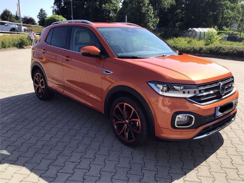Orange Gebraucht 2020 VW T-Cross R-line SUV | 20.900 € (Guter Preis) - Bild 1/4