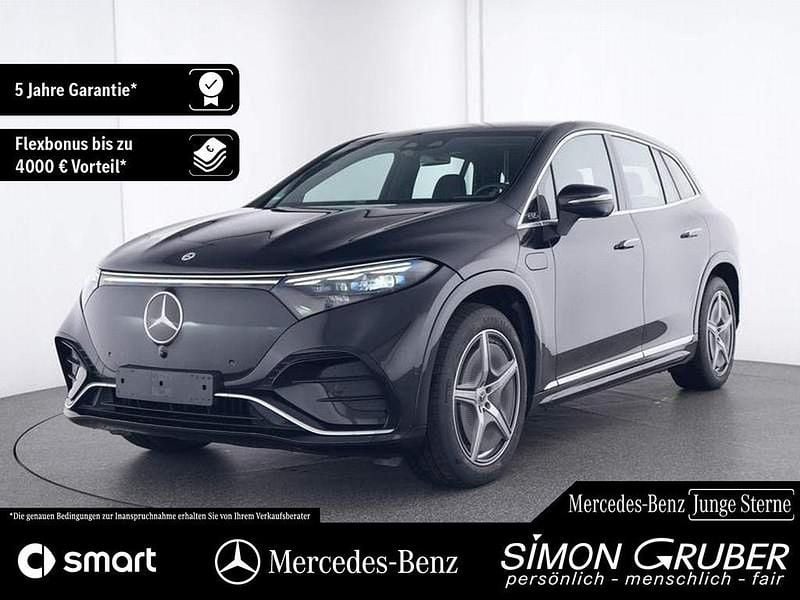Obsidianschwarz (metallic) Gebraucht 2022 Mercedes EQS500 AMG SUV | 81.250 € (Teuer) - Bild 1/4