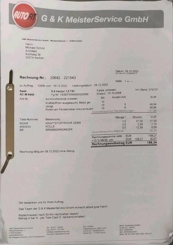 Gebraucht Saab 9-5 150 PS (110 kW) 2008 Schwarz Kombi