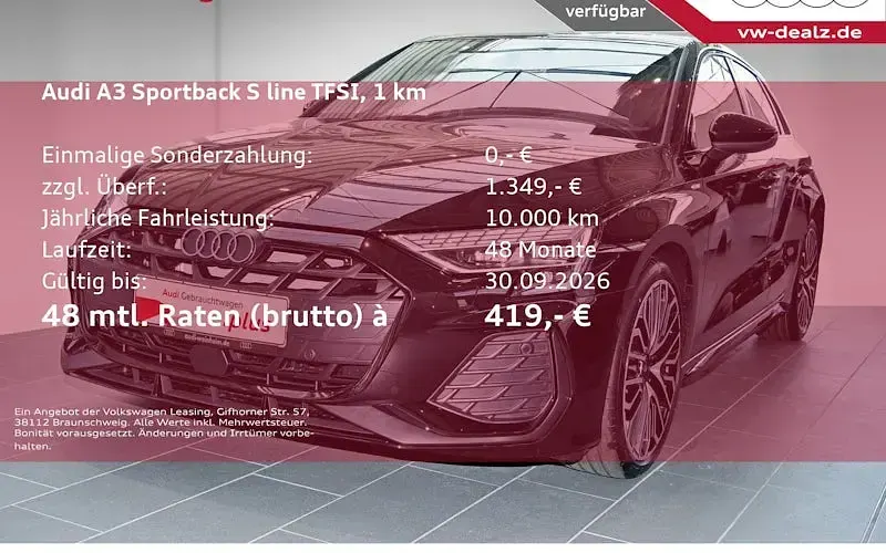 Gebraucht Audi A3 S-Line 150 PS (110 kW) 2026 Limousine