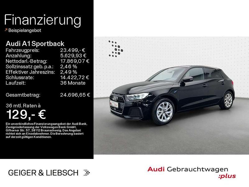 Mythosschwarz metallic Gebraucht 2024 Audi A1 S-Line Kleinwagen | 23.499 € (Fairer Preis) - Bild 1/4
