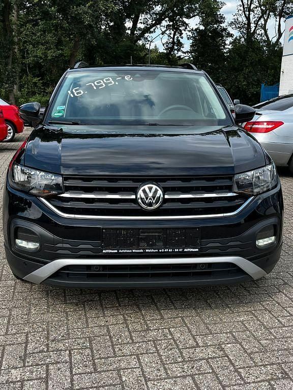 Schwarz Gebraucht 2020 VW T-Cross SUV | 16.799 € (Guter Preis) - Bild 1/4