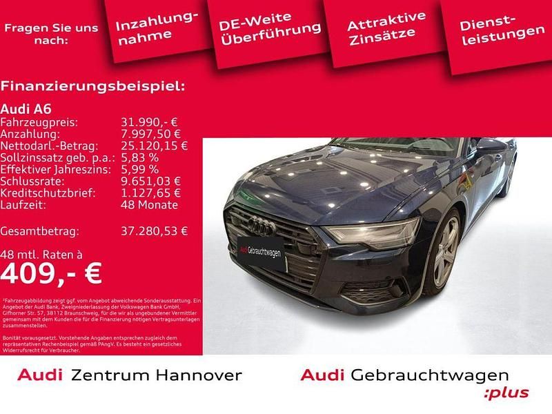 5u firmamentblau metallic (metallic) Gebraucht 2022 Audi A6 Sport Kombi | 31.990 € (Superpreis) - Bild 1/4