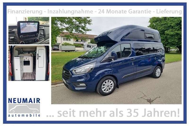 Blazerblau Gebraucht 2020 Ford Transit Custom Nugget Kombi | 45.990 € (Teuer) - Bild 1/4