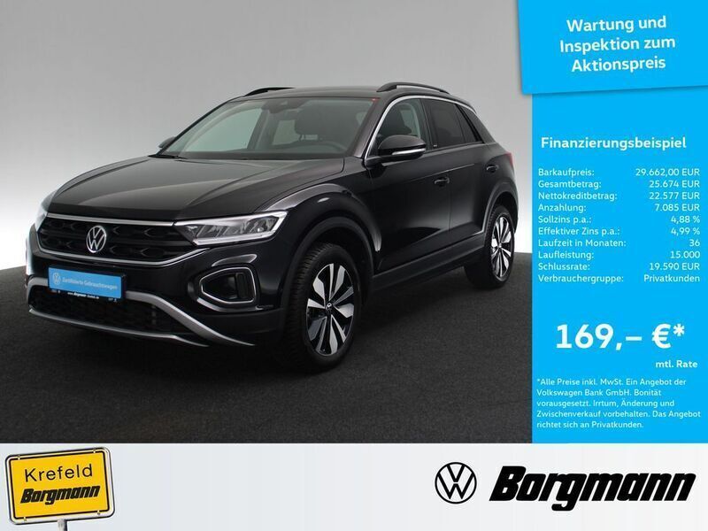Deep black perleffekt (metallic) Gebraucht 2024 VW T-Roc Move SUV | 29.662 € (Fairer Preis) - Bild 1/4