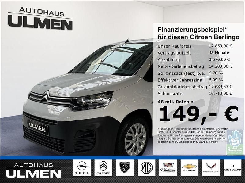 Weiss Gebraucht 2023 Citroën e-Berlingo Live Van / Kleinbus | 17.850 € (Fairer Preis) - Bild 1/4