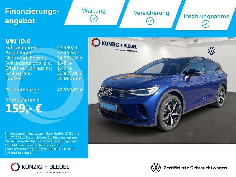 Blue dusk metallic schwarz Gebraucht 2025 VW ID.4 GTX SUV | 41.480 € (Superpreis) - Bild 1/4