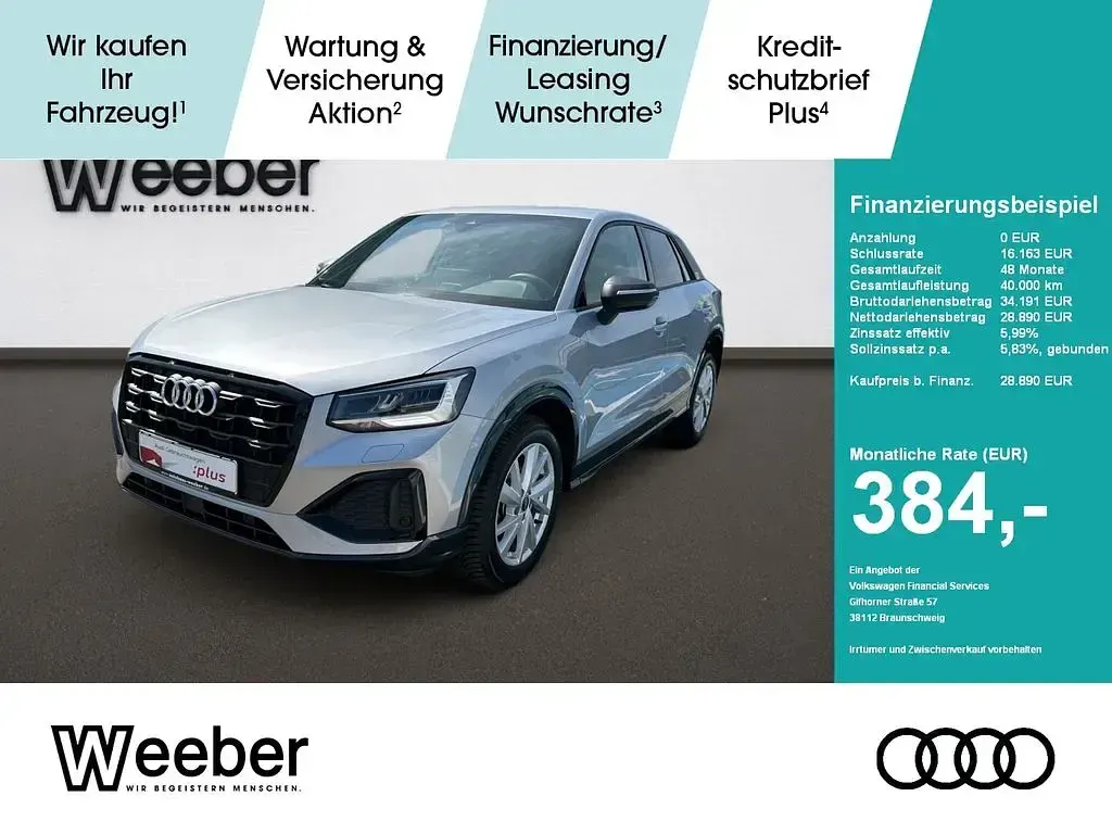 Second-hand Audi Q2 Advanced 116 CP (85 kW) 2025 Argintiu SUV