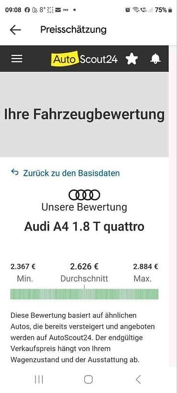 Gebraucht Audi A4 150 PS (110 kW) 1999 Grau Limousine