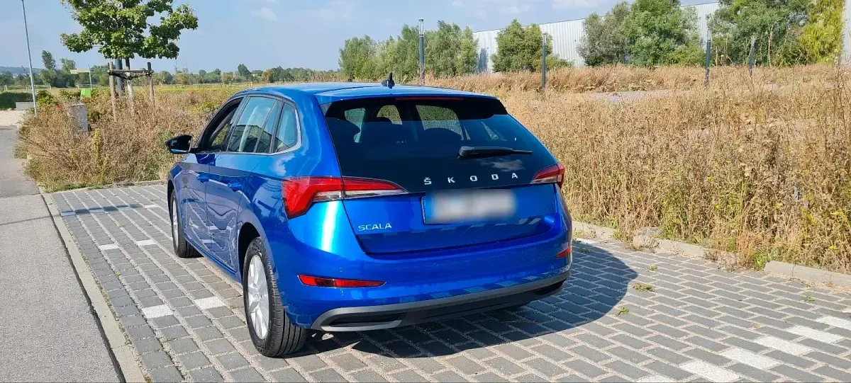 Gebraucht Skoda Scala Ambition 150 PS (110 kW) 2019 Blau Kleinwagen