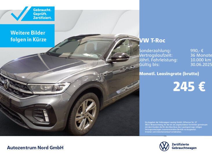 Schwarz Gebraucht 2024 VW T-Roc R-line SUV | 31.980 € (Fairer Preis) - Bild 1/3