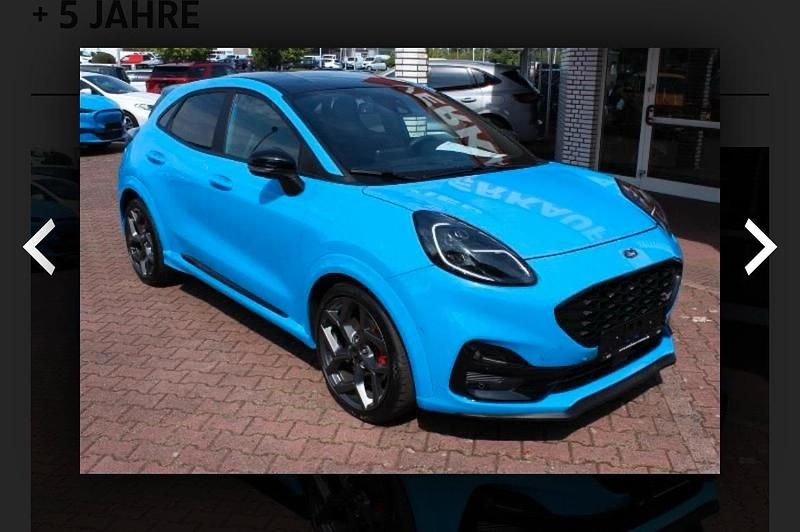 Blau Gebraucht 2023 Ford Puma Performance Edition Kleinwagen | 26.500 € - Bild 1/4