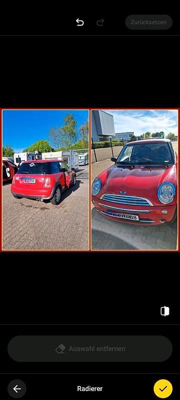Rot Gebraucht 2004 Mini Cooper Kleinwagen | 750 € - Bild 1/4