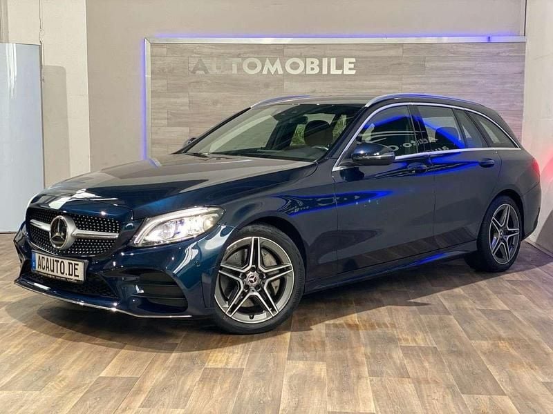 Cavansitblau Gebraucht 2019 Mercedes C300e AMG line Kombi | 22.690 € (Guter Preis) - Bild 1/4