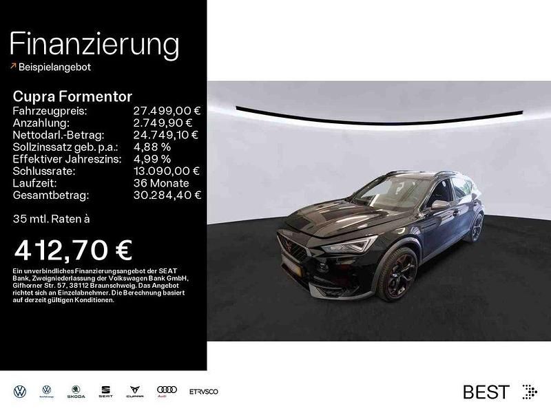 Midnight schwarz metallic (metallic) Gebraucht 2021 Cupra Formentor VZ SUV | 27.499 € (Fairer Preis) - Bild 1/4
