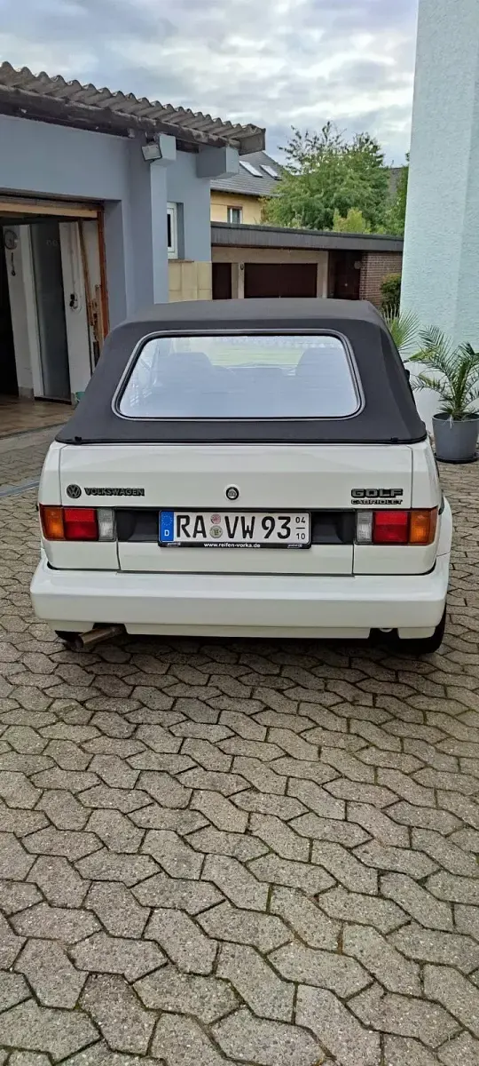 Gebraucht VW Golf Cabriolet 90 PS (66 kW) 1994 Weiß Cabrio
