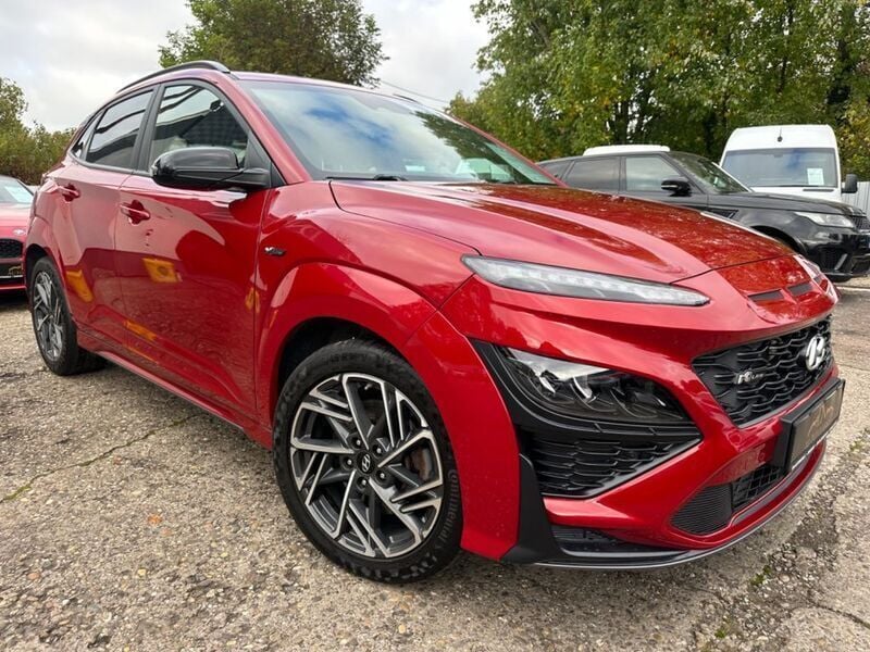 Rot Gebraucht 2021 Hyundai Kona N Line SUV | 20.990 € (Fairer Preis) - Bild 1/4