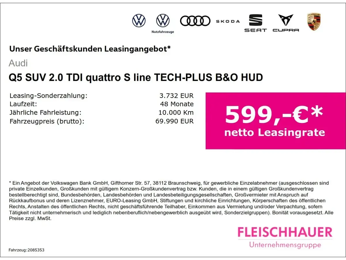 Gebraucht Audi Q5 S-Line 204 PS (150 kW) 2026 Grau SUV