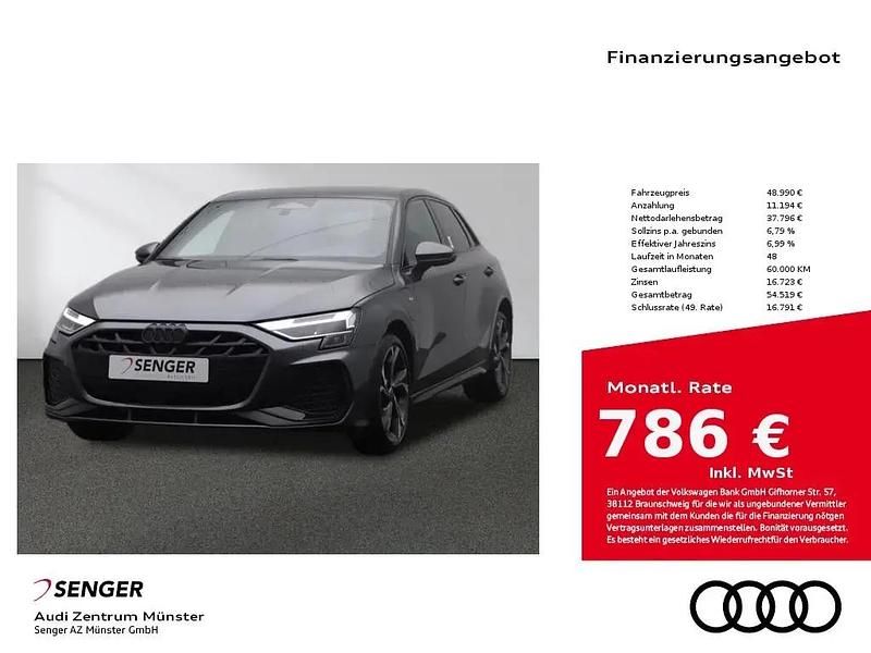 Grau Neu 2025 Audi A3 Sportback e-tron S-Line Limousine | 48.990 € (Fairer Preis) - Bild 1/1