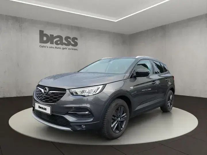 Mondstein grau (metallic) Gebraucht 2021 Opel Grandland X Design Edition SUV | 16.450 € (Guter Preis) - Bild 1/4