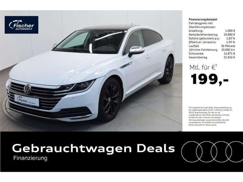 Weiss Gebraucht 2019 VW Arteon Elegance Limousine | 21.480 € (Guter Preis) - Bild 1/4