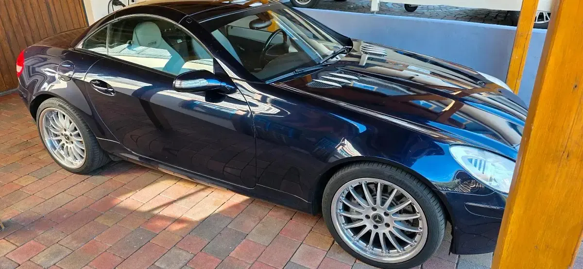 Gebraucht Mercedes SLK350 272 PS (200 kW) 2005 Blau Cabrio