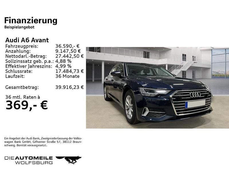 Gebraucht Audi A6 Sport 204 PS (150 kW) 2022 Firmamentblau metallic (metallic) Kombi
