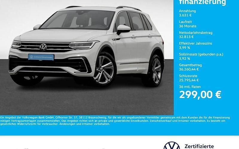 Weiß Gebraucht 2024 VW Tiguan R-line SUV | 35.998 € (Guter Preis) - Bild 1/4