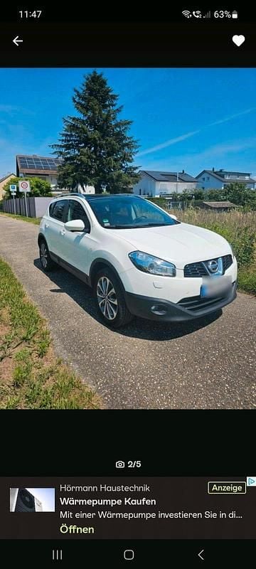 Weiß Gebraucht 2013 Nissan Qashqai Tekna SUV | 6.950 € (Guter Preis) - Bild 1/4