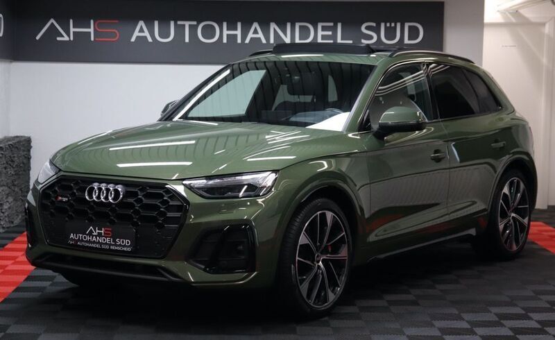 Distriktgrün metallic Gebraucht 2021 Audi SQ5 Sport SUV | 43.999 € (Fairer Preis) - Bild 1/4
