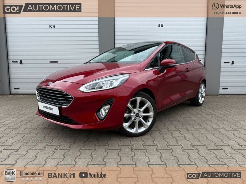 Rot Gebraucht 2019 Ford Fiesta Titanium Kleinwagen | 11.440 € (Guter Preis) - Bild 1/4
