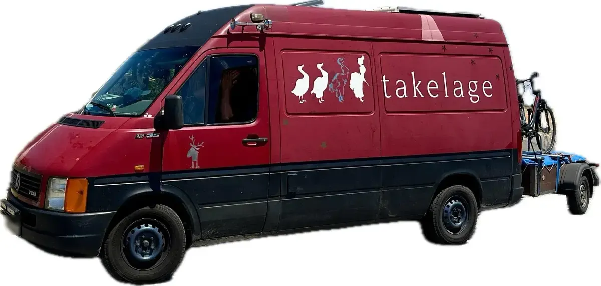 Gebraucht VW LT 110 PS (80 kW) 2001 Rot Van / Kleinbus