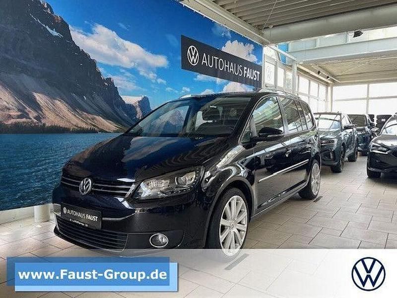 Schwarz Gebraucht 2014 VW Touran Highline Van / Kleinbus | 14.990 € - Bild 1/4