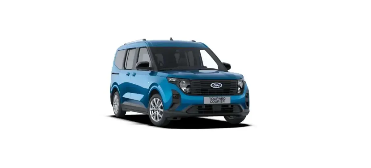 Neu Ford Tourneo Courier Titanium 125 PS (91 kW) 2026 Digital aqua blue Van / Kleinbus