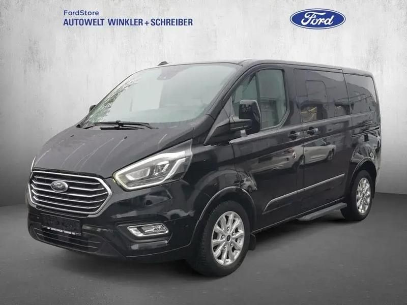 Obsidianschwarz metallic Gebraucht 2019 Ford Tourneo Custom Titanium Van / Kleinbus | 28.490 € (Teuer) - Bild 1/4