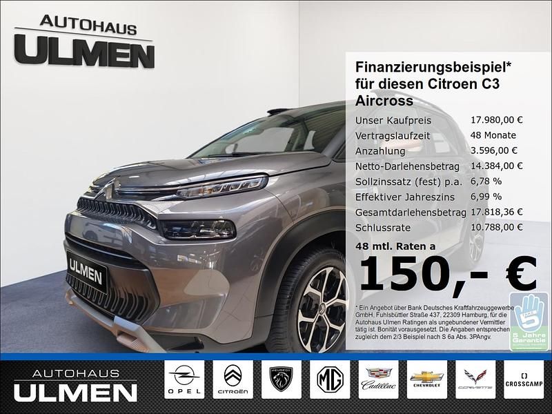 Grau Gebraucht 2023 Citroën C3 Aircross PureTech SUV | 17.980 € (Fairer Preis) - Bild 1/4