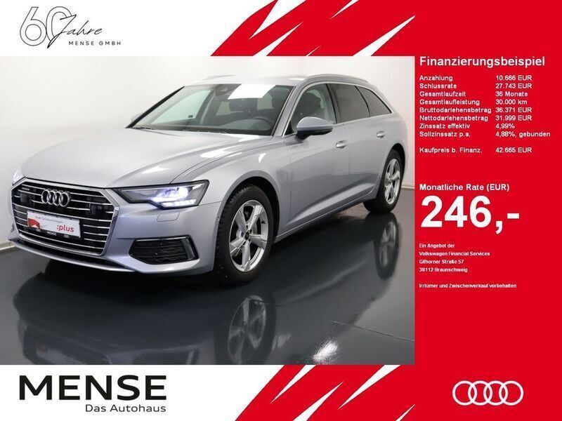 Silber Gebraucht 2023 Audi A6 Design Kombi | 42.665 € (Etwas zu teuer) - Bild 1/4